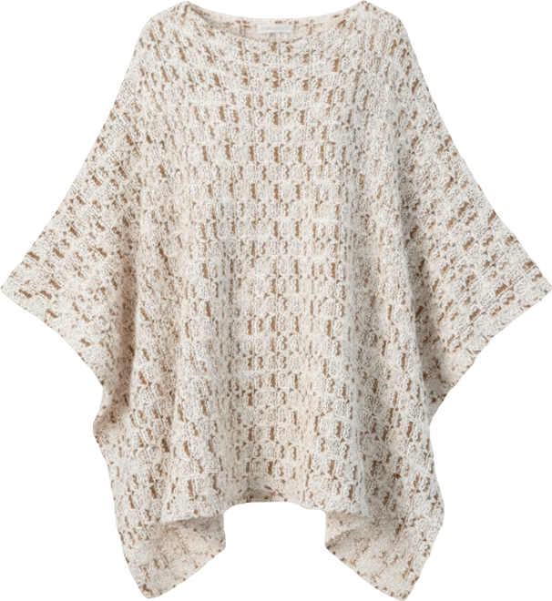 Women's Knitted Poncho Sweater