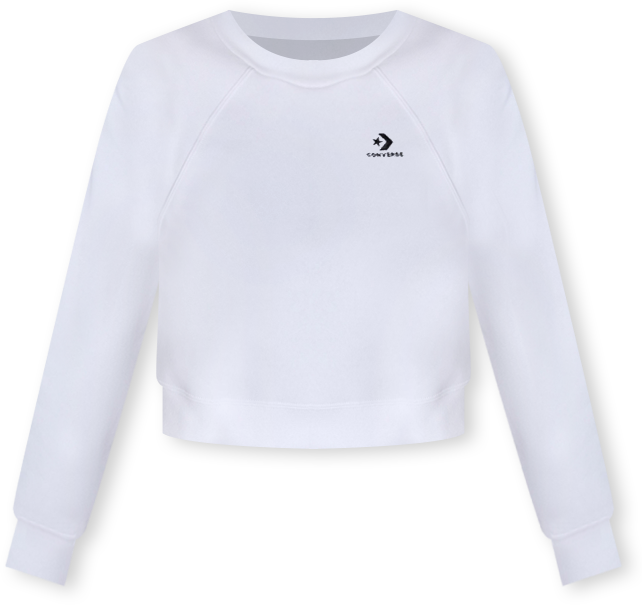 Women's Star Chevron Cropped Crewneck Sweatshirt