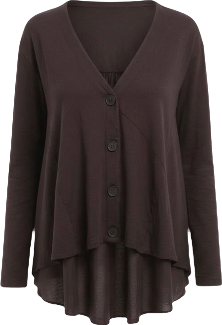 Women's Button Front Mixed Cardigan