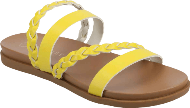 Women's Colette Braided Strappy Open Toe Flat Sandals