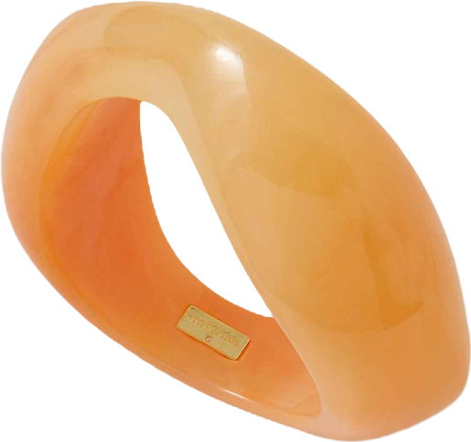 Marbled Resin Bangle in Sherbert | Veronica Beard
