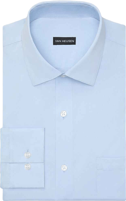 van heusen regular fit stretch flex collar dress shirt Van Heusen Regular Fit Ultra Wrinkle Free Stretch FLEX Solid main image 1