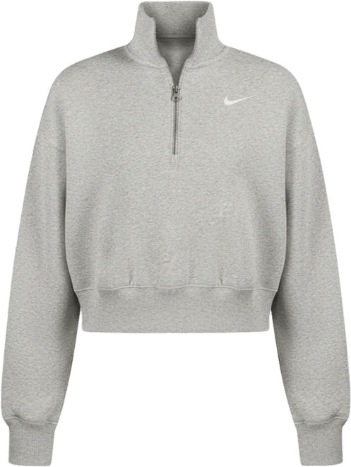 Shop Nike NSW Phoenix Fleece 1/4-Zip Cropped Sweatshirt DQ5767-043