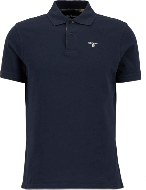 Men's Tartan Pique Polo Collar Shirt