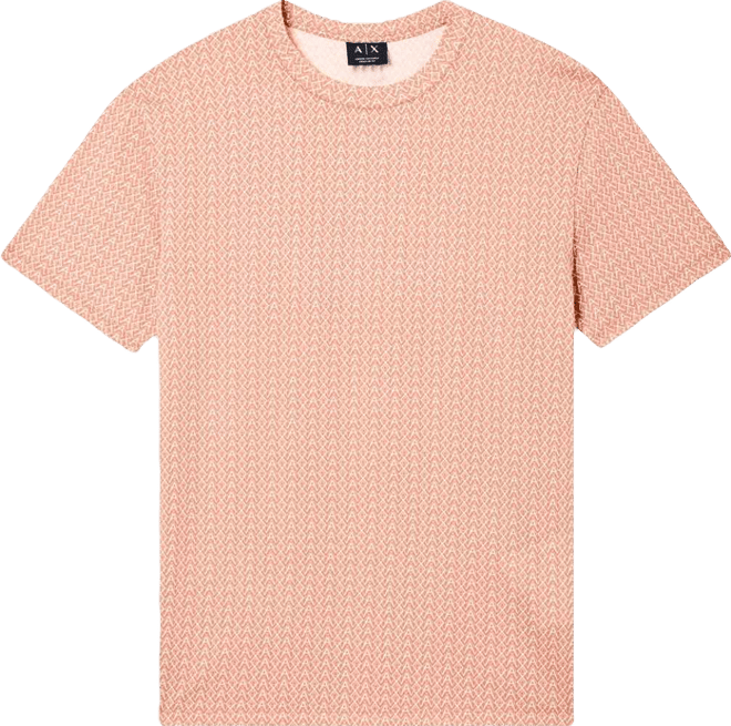 Men's Short Sleeve Allover Logo Print T-Shirt