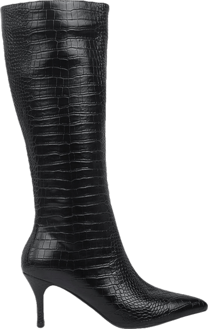 Uptown Pointed Mid Heel Calf Boots