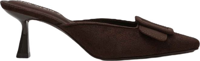 Women's Akcassia Snip Toe Kitten Heel Slip-On Mules