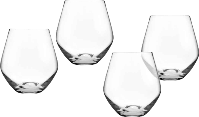 Meridian Stemless Wine Glasses, Set of 4