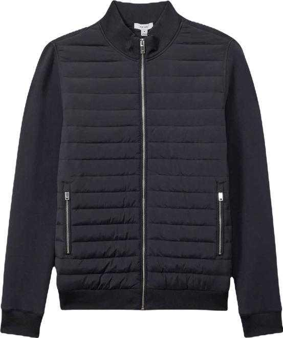 Men's Hybrid Quilt and Interlock Zip Jacket
