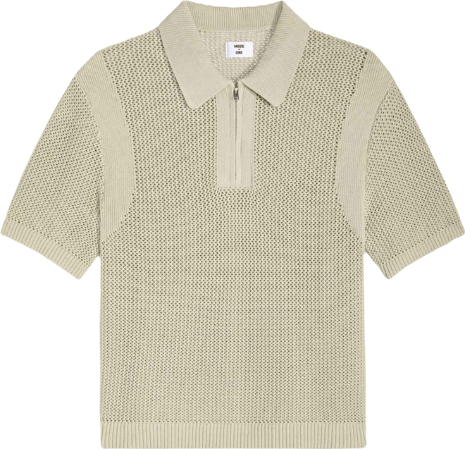 Men's Relaxed-Fit Short-Sleeve Zipper Sweater Polo Shirt, Macy's Exclusive