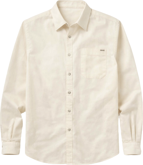 Men's Crinkle Pocket Long-Sleeve Shirt