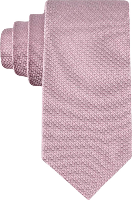 Men's Textured Solid Silk & Linen Blend Tie