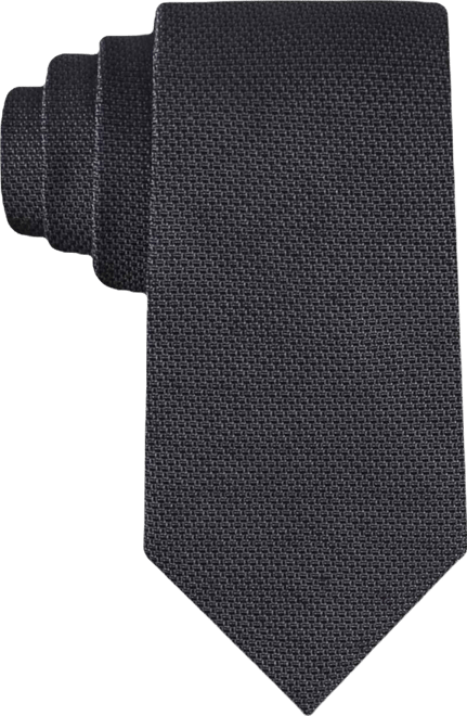 Men's Textured Solid Silk & Linen Blend Tie