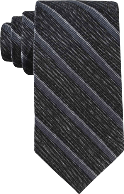Men's Silk & Linen Blend Striped Tie