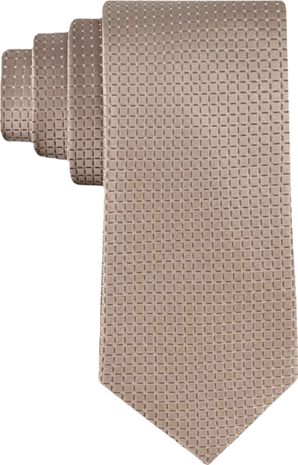 Men's Grid Pattern Silk Tie