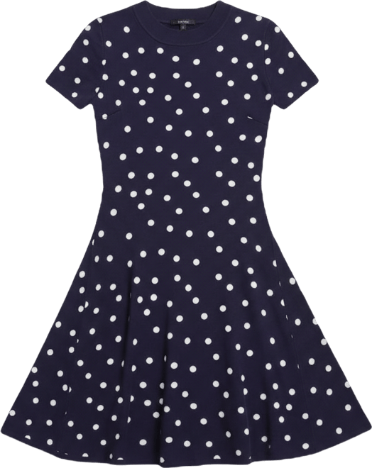 Women's Polka Dot Flare Dress