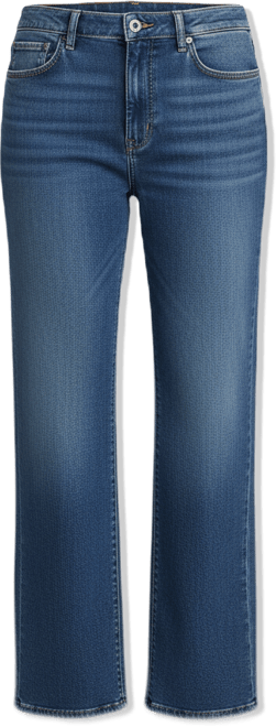 Plus Size High-Rise Straight Wide-Leg Jeans