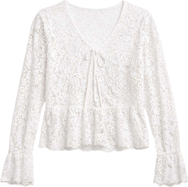 Women's Lace V-Neck Top