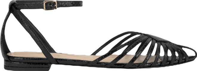 Women's Eulean Huarache Pointed Toe Flat Sandals