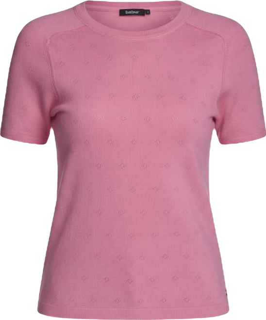 Women's Pointelle Short-Sleeve Sweater