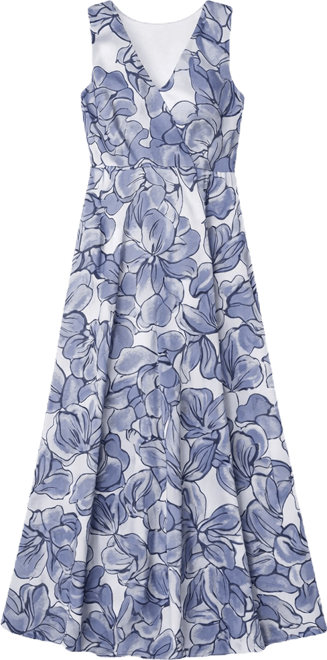 Women's Sleeveless V-Neck Dress