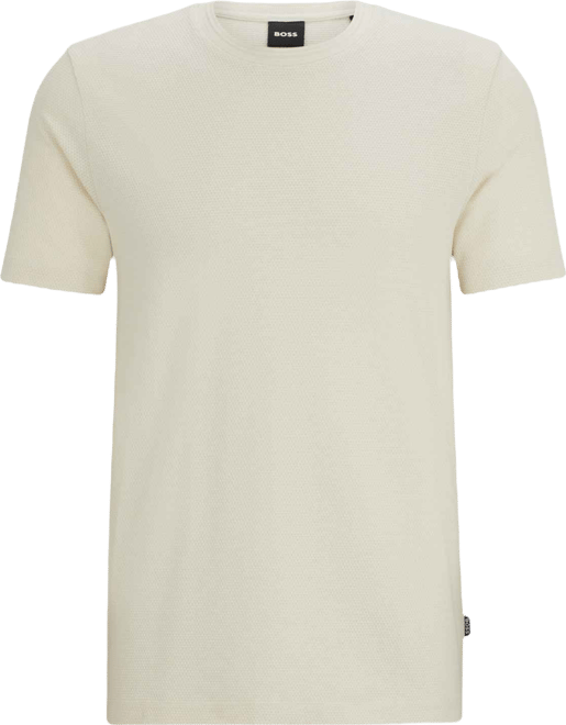 Boss by  Men's Cotton-Blend Bubble-Jacquard T-Shirt