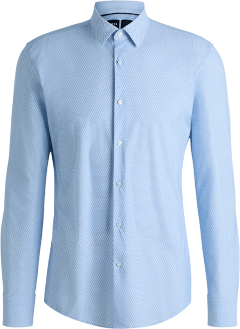 Boss by  Men's Stretch Jersey Slim-Fit Dress Shirt