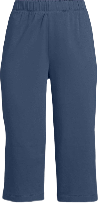 Women's Sport Knit High Rise Elastic Waist Capri Pants