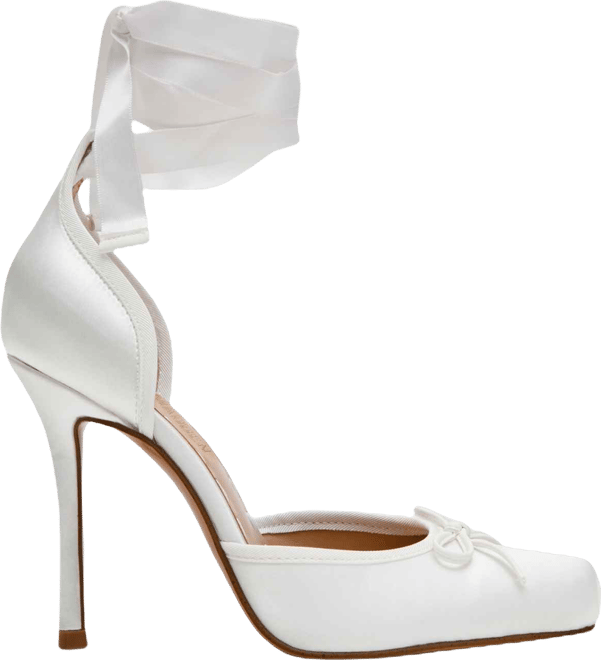 Women's Larina Lace-Up High-Heel Ballet Pumps