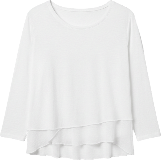 Women's 3/4 Sleeve Mock Layer Tee