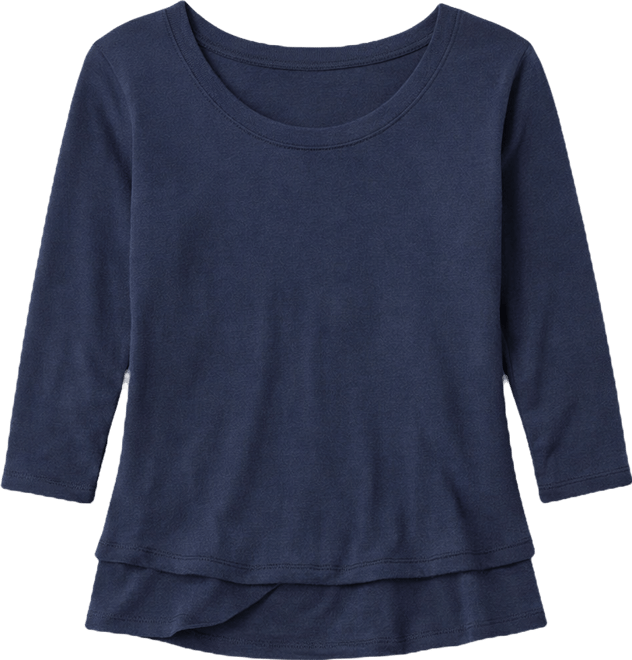 Women's 3/4 Sleeve Mock Layer Tee