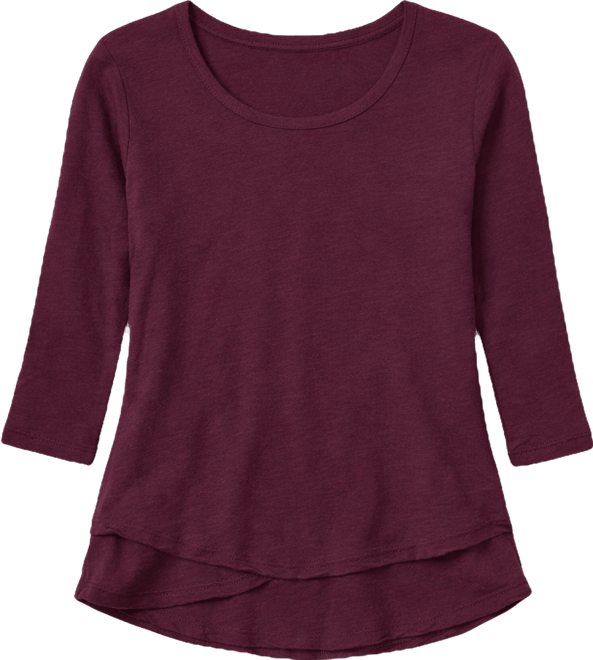 Women's 3/4 Sleeve Mock Layer Tee