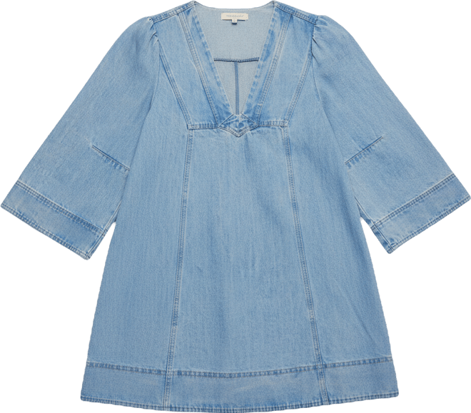 goldie dress denim indigo Goldie Indigo Denim Midi Dress  Finery London