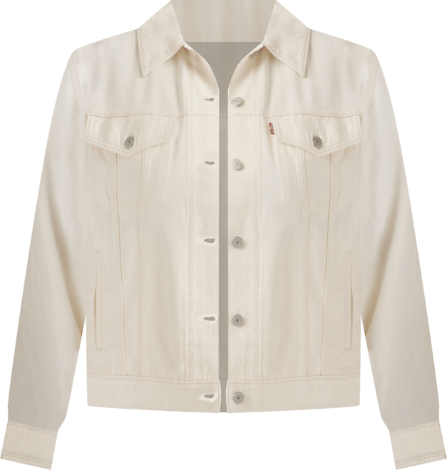 Plus Size Button-Down Original Denim Trucker Jacket