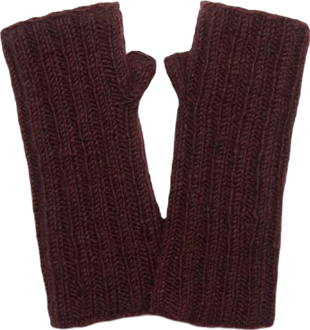 Women s Artisan Hand-Knit Denali Ribbed Half Mitten