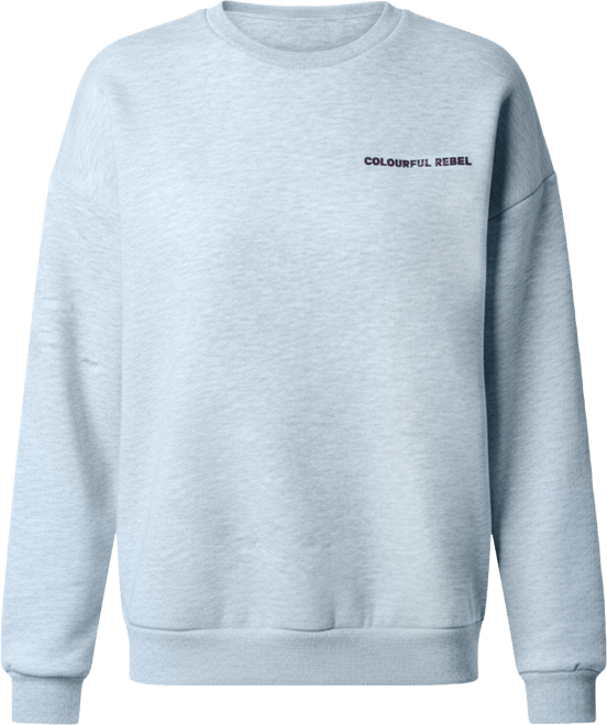 Women's Cr Round Flower Dropped Shoulder Sweat