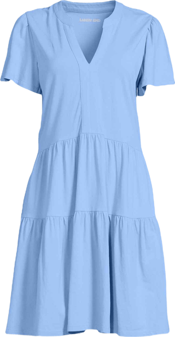 Women's Cotton Jersey Tiered Mini Dress