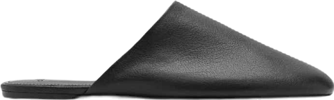 Women's Leather Mule Slippers