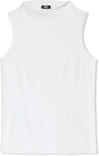 Women's High-Neck Rib-Knit Sleeveless Top, Macy's Exclusive