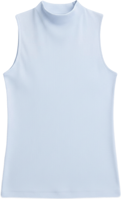Women's High-Neck Rib-Knit Sleeveless Top, Macy's Exclusive