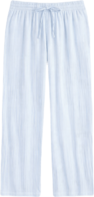 Women's Printed Cotton Gauze Straight-Leg Pull-On Pants, Macy's Exclusive