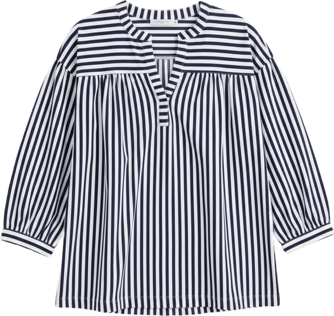 Women's Printed 3/4 Sleeve Split-Neck Top, Macy's Exclusive