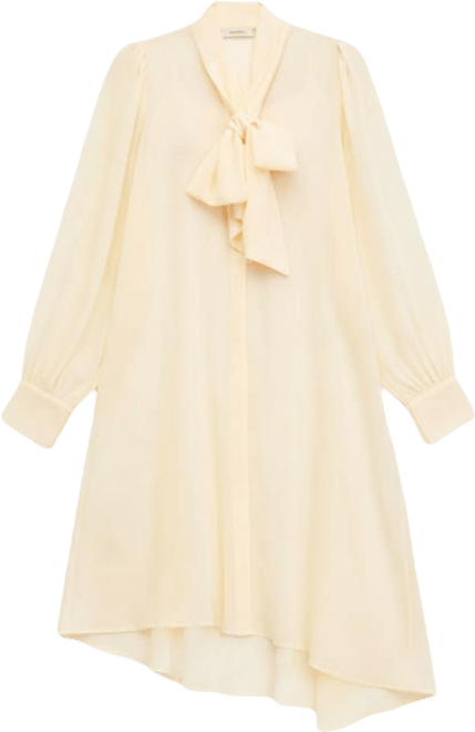 Women's Long Sleeve Bow-Neck Chiffon Tunic, Macy's Exclusive