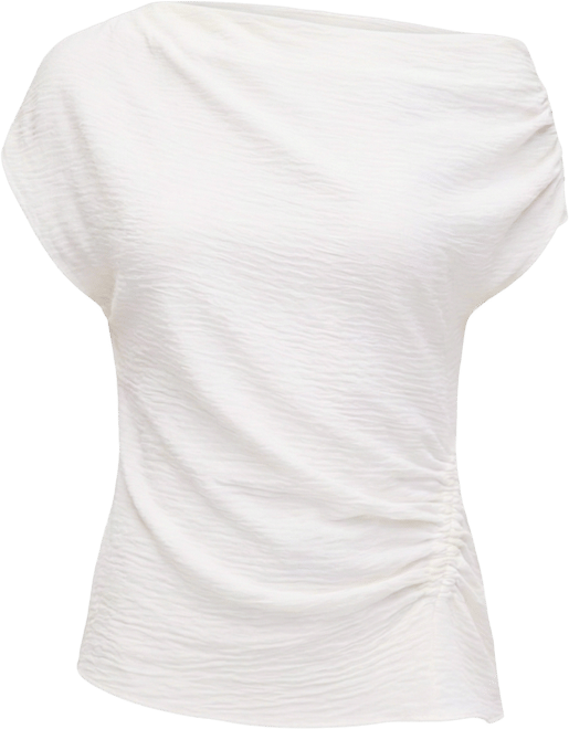 Women's Short Sleeve Asymmetric Blouse, Macy's Exclusive