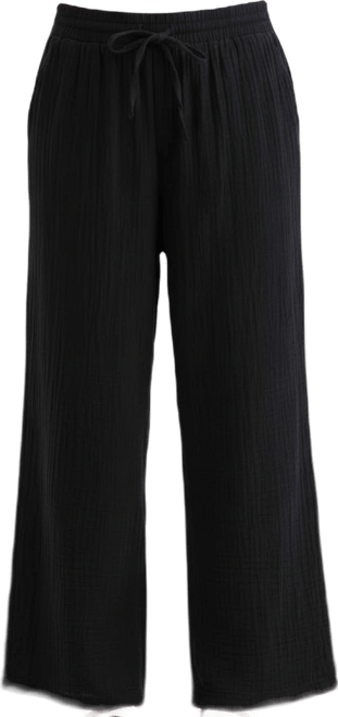 Women's Cotton Gauze Straight-Leg Pull-On Pants, Macy's Exclusive