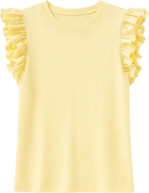 Women's Frill-Sleeve Crewneck Top