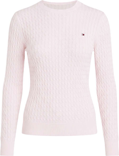 Women's Fine Gauge Cable Crewneck Top