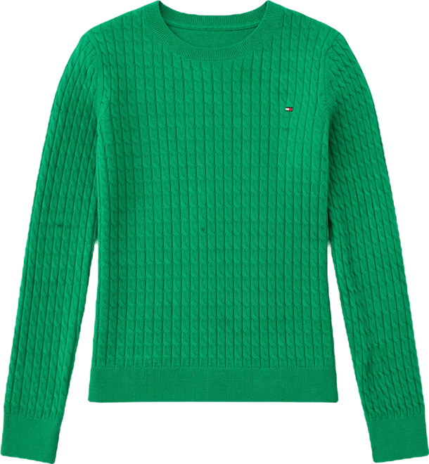 Women's Fine Gauge Cable Crewneck Top