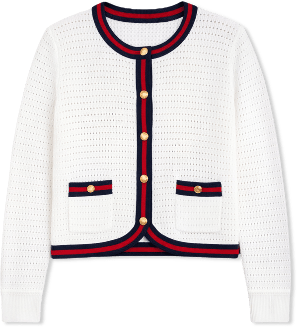 Women's Crewneck Cardigan Sweater