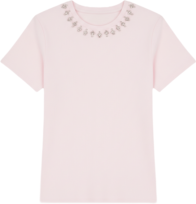 Women's Ribbed Bling T-Shirt